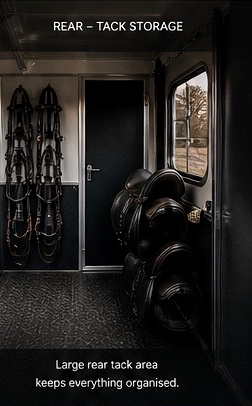 Rear tack storage